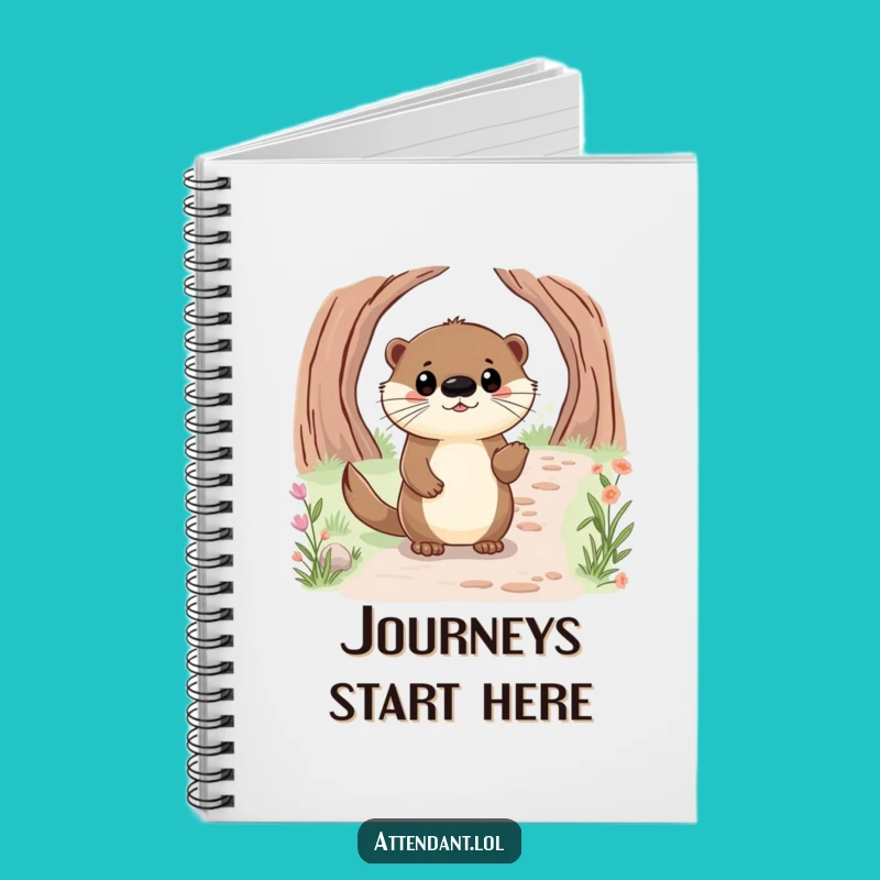 Funny Otter Notebook: Happy Guide Otter, Creative Journal, Perfect Funny Gift