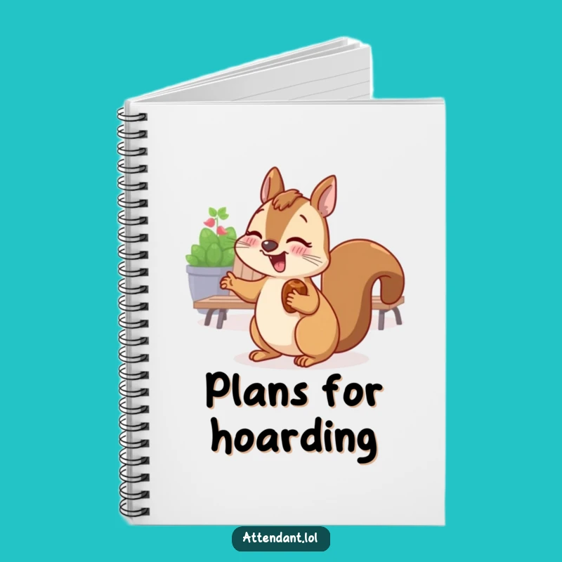 Funny Squirrel Notebook: Giggling Nutty Host, Creative Journal, Perfect Funny Gift