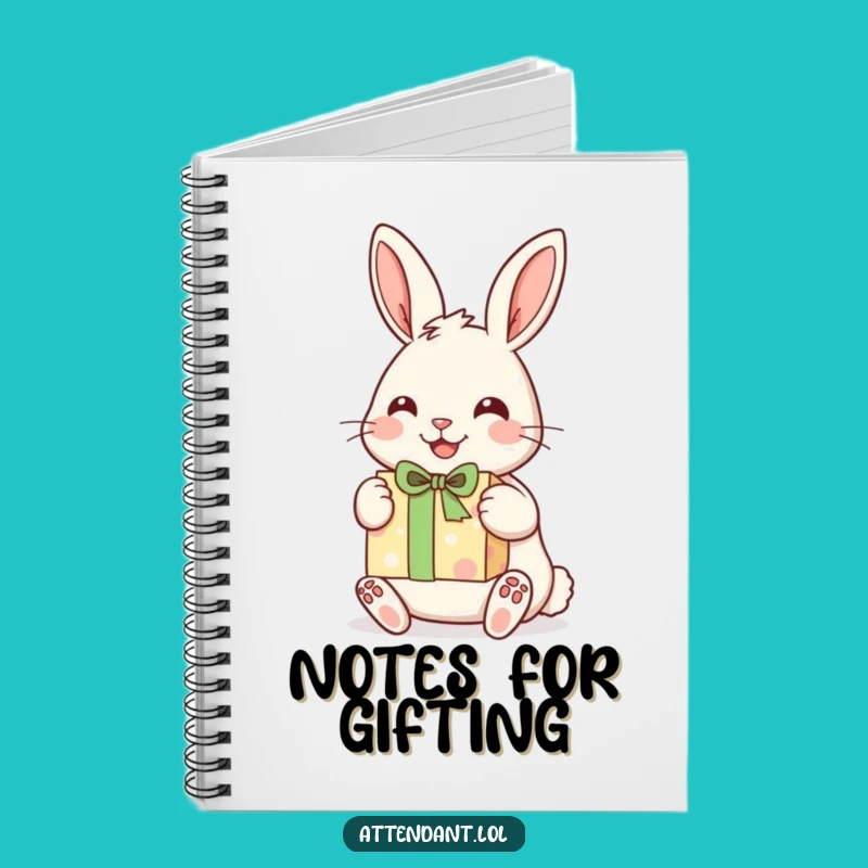 Funny Rabbit Notebook: Cheerful Bunny with Gift, Creative Journal, Perfect Funny Gift